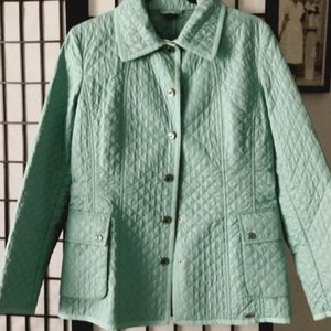 MaxMara Weekend Quilted long sleeves Teal Green Jacket